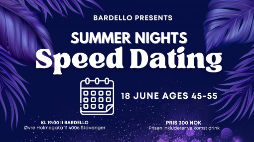 Speed ​​Dating: 18 June 2025 Ages 45-55